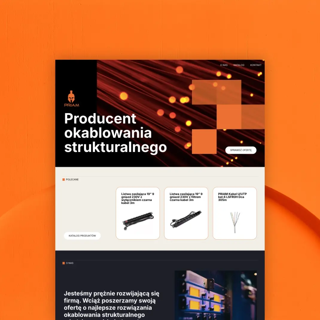 Strona producenta okablowania Priam